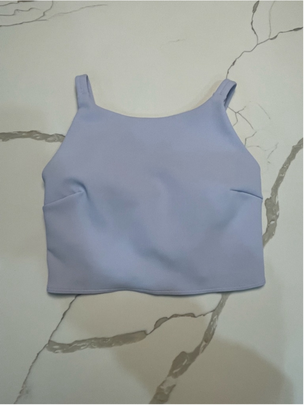Lululemon Ribbed Back-Twist Yoga Bra 6 Longline Bra Workout Purple